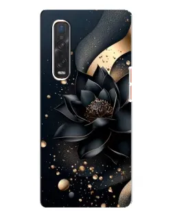 Чехол для OPPO Find X3 Pro с картинкой «Черный лотос»