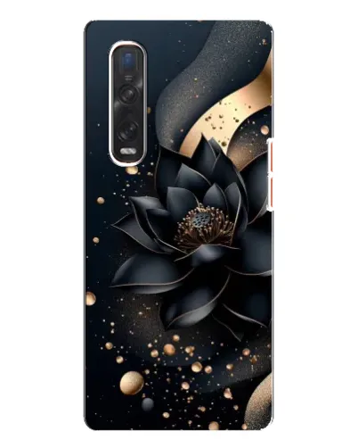 Чехол для OPPO Find X3 Pro с картинкой «Черный лотос»