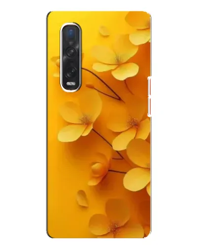 Чехол для OPPO Find X3 Pro с картинкой «Золотые лепестки»
