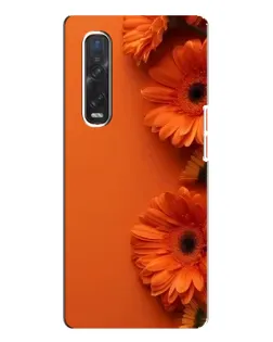 Чехол для OPPO Find X3 Pro с картинкой «Оранжевые герберы»