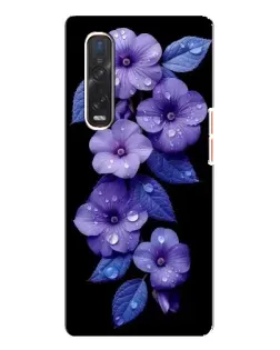 Чехол для OPPO Find X3 Pro с картинкой «Фиолетовые цветы с росою» Чехол для OPPO Find X3 Pro с картинкой «Фиолетовые цветы с росою»