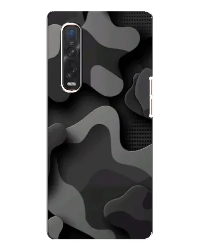 Чехол для OPPO Find X3 Pro с картинкой «Темный абстрактный камуфляж» Чехол для OPPO Find X3 Pro с картинкой «Темный абстрактный камуфляж»