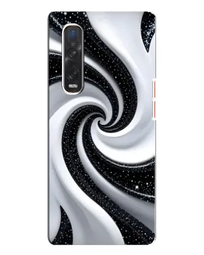 Чехол для OPPO Find X3 Pro с картинкой «Черно-белая спираль» Чехол для OPPO Find X3 Pro с картинкой «Черно-белая спираль»