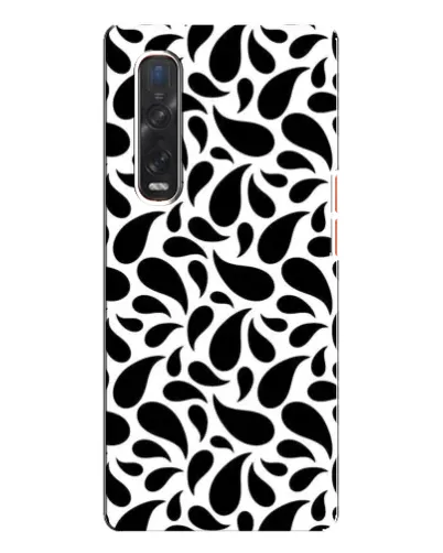 Чехол для OPPO Find X3 Pro с картинкой «Контрастные черные капли» Чехол для OPPO Find X3 Pro с картинкой «Контрастные черные капли»