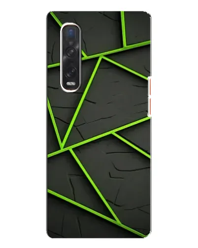 Чехол для OPPO Find X3 Pro с картинкой «Зеленые геометрические линии» Чехол для OPPO Find X3 Pro с картинкой «Зеленые геометрические линии»
