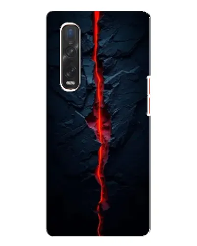 Чехол для OPPO Find X3 Pro с картинкой «Kрасная лавовая трещина» Чехол для OPPO Find X3 Pro с картинкой «Kрасная лавовая трещина»