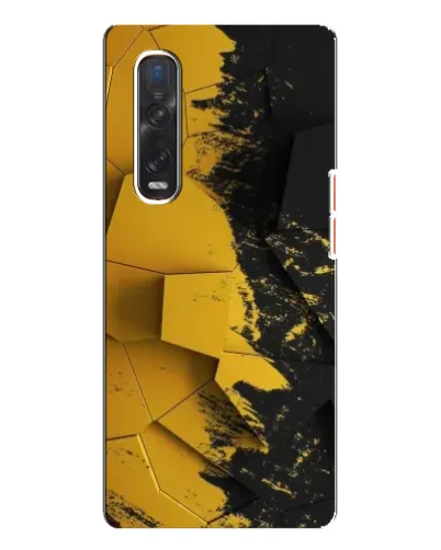 Чехол для OPPO Find X3 Pro с картинкой «Золотые осколки геометрии» Чехол для OPPO Find X3 Pro с картинкой «Золотые осколки геометрии»