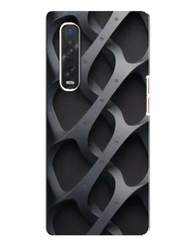 Чехол для OPPO Find X3 Pro с картинкой «Объемное серое плетение» Чехол для OPPO Find X3 Pro с картинкой «Объемное серое плетение»