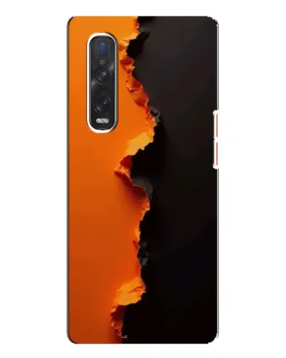 Чехол для OPPO Find X3 Pro с картинкой «Оранжевый разлом» Чехол для OPPO Find X3 Pro с картинкой «Оранжевый разлом»