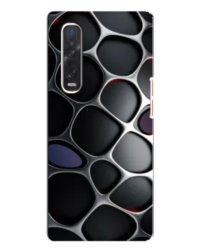 Чехол для OPPO Find X3 Pro с картинкой «Объемная темная решетка» Чехол для OPPO Find X3 Pro с картинкой «Объемная темная решетка»