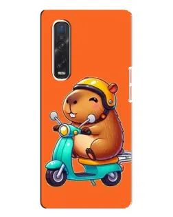 Чохол для OPPO Find X3 Pro з картинкою «Капібара на скутері» Чохол для OPPO Find X3 Pro з картинкою «Капібара на скутері»