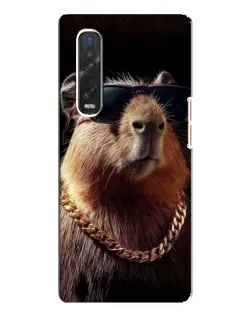 Чохол для OPPO Find X3 Pro з картинкою «Капібара золотий ланцюг» Чохол для OPPO Find X3 Pro з картинкою «Капібара золотий ланцюг»