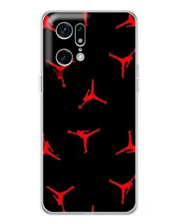Чехол для OPPO Find X5 Pro с картинкой «Jordan Red Pattern»