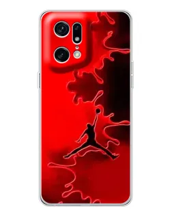 Чехол для OPPO Find X5 Pro с картинкой «Jordan Red Smoke»