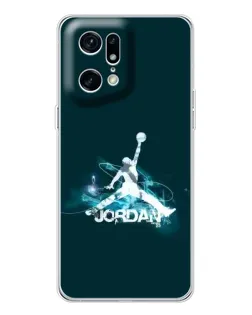 Чехол для OPPO Find X5 Pro с картинкой «Jordan Blue Fire»