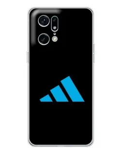 Чехол для OPPO Find X5 Pro с картинкой «Adidas Cyan Logo» Чехол для OPPO Find X5 Pro с картинкой «Adidas Cyan Logo»