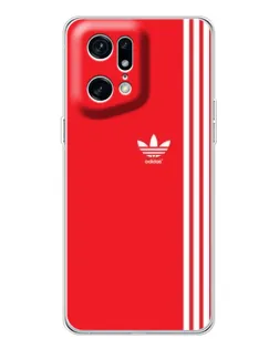 Чехол для OPPO Find X5 Pro с картинкой «Красный минимализм Adidas» Чехол для OPPO Find X5 Pro с картинкой «Красный минимализм Adidas»