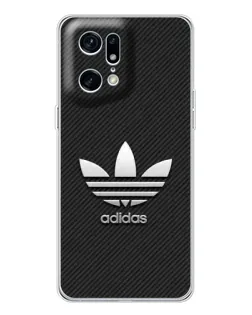 Чехол для OPPO Find X5 Pro с картинкой «Adidas Карбоновая текстура»