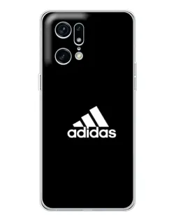 Чехол для OPPO Find X5 Pro с картинкой «Черная классика Adidas»
