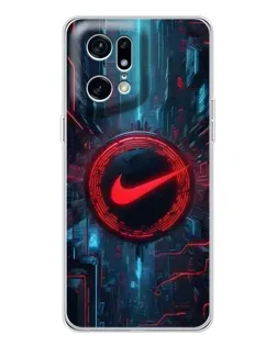 Чохол для OPPO Find X5 Pro з картинкою «Техногенний стиль Nike»