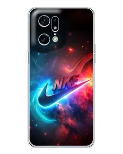 Чохол для OPPO Find X5 Pro з картинкою «Вогняний логотип Nike»
