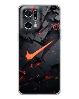 Чохол для OPPO Find X5 Pro з картинкою «Nike — ефект розломів»