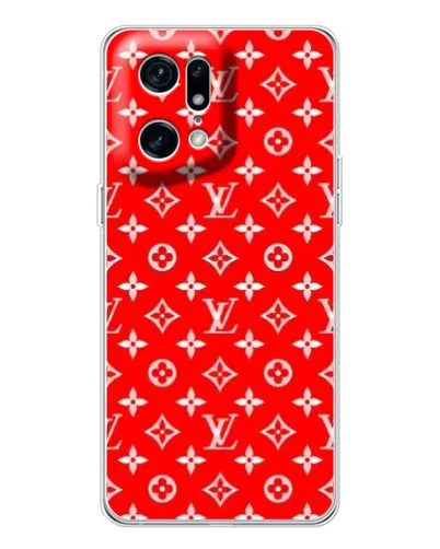 Чехол для OPPO Find X5 Pro с картинкой «Яркий паттерн LV»