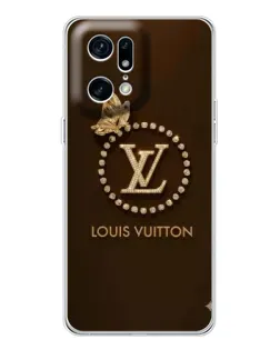 Чехол для OPPO Find X5 Pro с картинкой «LV — золотая печать»