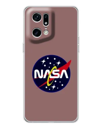 Чехол для OPPO Find X5 Pro с картинкой «NASA — ретро космос»