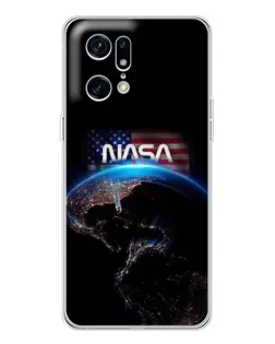 Чехол для OPPO Find X5 Pro с картинкой «Земля из космоса NASA»