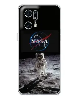 Чехол для OPPO Find X5 Pro с картинкой «Астронавт на Луне»