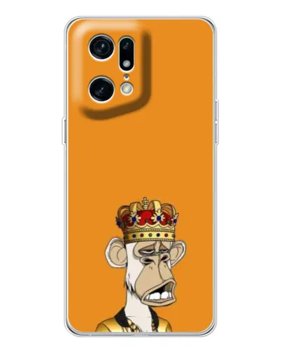 Чехол для OPPO Find X5 Pro с картинкой «Золотая обезьяна Bored Ape» Чехол для OPPO Find X5 Pro с картинкой «Золотая обезьяна Bored Ape»