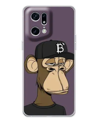 Чехол для OPPO Find X5 Pro с картинкой «Bored Ape в кепке» Чехол для OPPO Find X5 Pro с картинкой «Bored Ape в кепке»