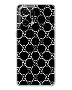 Чехол для OPPO Find X5 Pro с картинкой «Gucci — сетчатый паттерн»