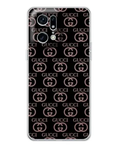 Чехол для OPPO Find X5 Pro с картинкой «Классическая монограмма Gucci»
