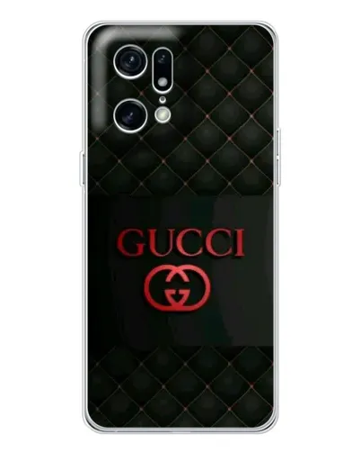 Чехол для OPPO Find X5 Pro с картинкой «Gucci — стеганый черный»