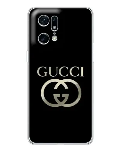 Чехол для OPPO Find X5 Pro с картинкой «Gucci — золото на черном» Чехол для OPPO Find X5 Pro с картинкой «Gucci — золото на черном»