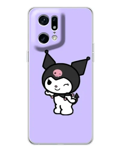 Чехол для OPPO Find X5 Pro с картинкой «Классическая Kuromi» Чехол для OPPO Find X5 Pro с картинкой «Классическая Kuromi»