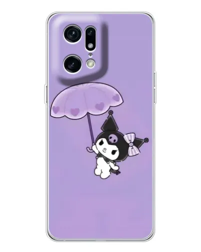 Чехол для OPPO Find X5 Pro с картинкой «Kuromi с зонтиком» Чехол для OPPO Find X5 Pro с картинкой «Kuromi с зонтиком»