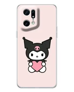 Чохол для OPPO Find X5 Pro з картинкою «Kuromi та серце»
