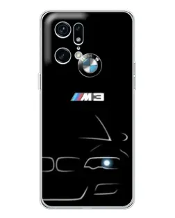 Чехол для OPPO Find X5 Pro с картинкой «Минималистичный принт BMW M3»