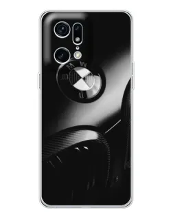 Чехол для OPPO Find X5 Pro с картинкой «Эмблема BMW — макро»