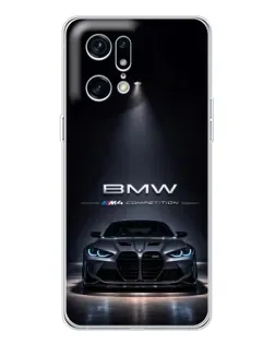 Чохол для OPPO Find X5 Pro з картинкою «BMW крізь нічне місто» Чохол для OPPO Find X5 Pro з картинкою «BMW крізь нічне місто»