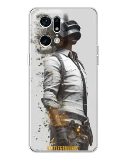 Чехол для OPPO Find X5 Pro с картинкой «PUBG — боец в пыли»