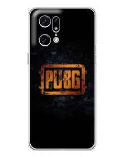 Чехол для OPPO Find X5 Pro с картинкой «PUBG — золотой логотип»