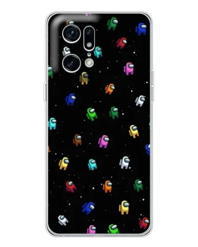 Чехол для OPPO Find X5 Pro с картинкой «Экипаж Among Us»