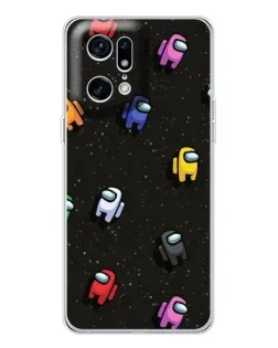 Чохол для OPPO Find X5 Pro з картинкою «Космічний патерн Among Us»