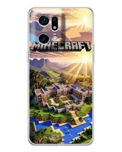 Чехол для OPPO Find X5 Pro с картинкой «Minecraft панорама»