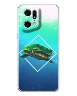 Чохол для OPPO Find X5 Pro з картинкою «Черепаха Minecraft» Чохол для OPPO Find X5 Pro з картинкою «Черепаха Minecraft»