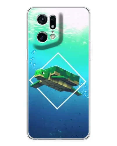 Чохол для OPPO Find X5 Pro з картинкою «Черепаха Minecraft» Чохол для OPPO Find X5 Pro з картинкою «Черепаха Minecraft»